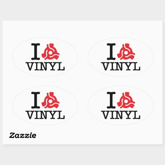 Avinyl adapter I 45 Ovale Sticker (Vel)