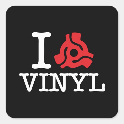 Avinyl adapter I 45 Vierkante Sticker (Voorkant)