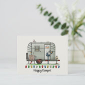 Avion Camper Trailer HSH Briefkaart (Staand voorkant)