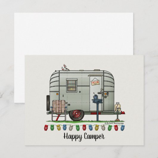 Avion Camper Trailer HSH Briefkaart (Voorkant / Achterkant)