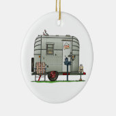 Avion Camper Trailer HSH Keramisch Ornament (Rechts)