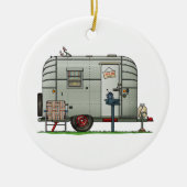 Avion Camper Trailer HSH Keramisch Ornament (Voorkant)