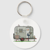 Avion Camper Trailer Sleutelhanger (Voorkant)