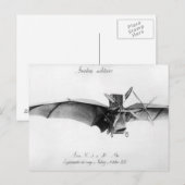 Avion III, "The Bat" Briefkaart (Voorkant / Achterkant)