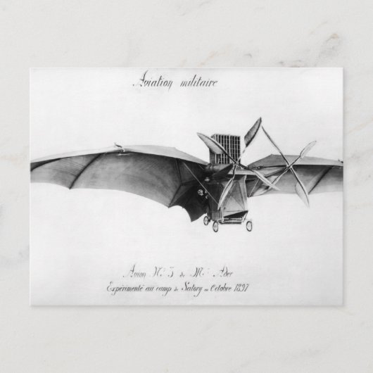 Avion III, "The Bat" Briefkaart (Voorkant)