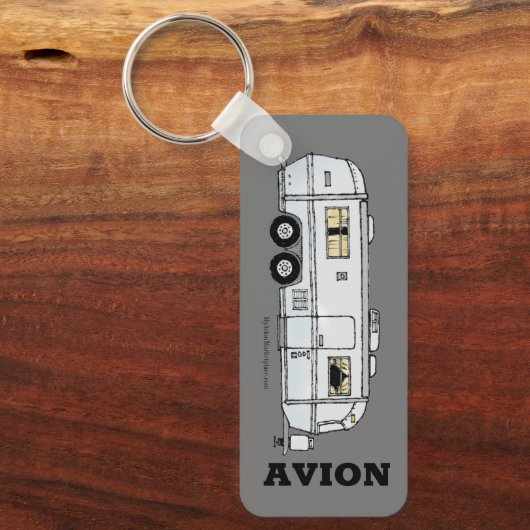  Avion Trailer Key Fob, aluminium Sleutelhanger (Voorkant)