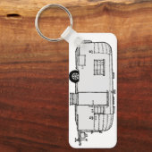 Avion Trailer Sleutelhanger,  vóór '73 Sleutelhanger (Voorkant)