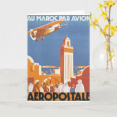 Avion van het Pari van Au Maroc Kaart (Gele Bloem)