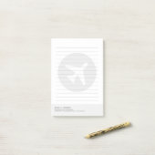 Avionica + Luchtvaart | Minimale Stijl Post-it® Notes (Op bureau)