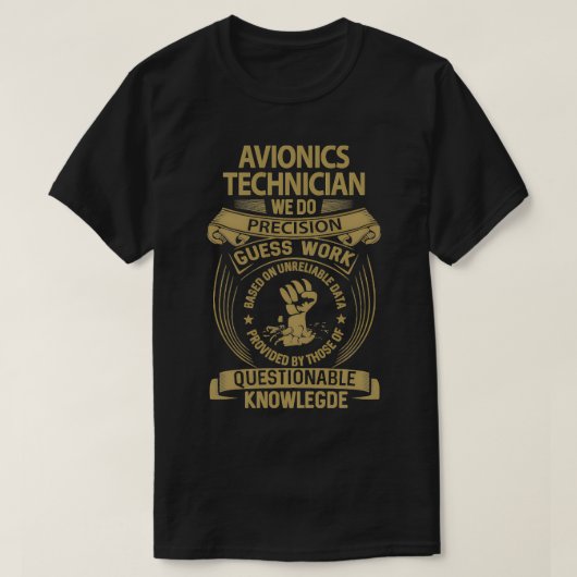 Avionica Technicus Wij doen Precision 1 T-shirt (Design voorkant)