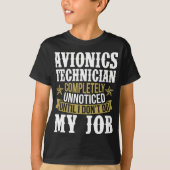 Avionics technicus volledig onopgemerkt t-shirt (Voorkant)