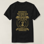 Avionics technicus Wij doen precisie T-shirt (Design voorkant)