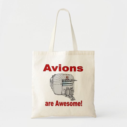 Avions zijn Geweldige60s-RED Tote Bag (Voorkant)
