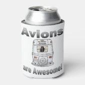 Avions zijn Geweldige-achter-GrayGradient Blikjeskoeler (Blikje Voorkant)