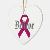 AVM Awareness Heart Ornament (Links)