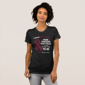 AVM Awareness Warrior Burgundy Ribbon Support T-shirt (Voorkant volledig)