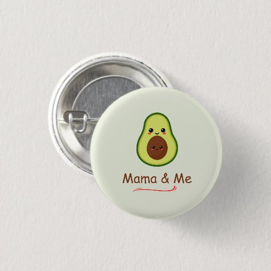 Avo Baby Button (Voorkant /achterkant)