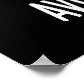 Avo-can-do Funny Avocado Pun Dark BG Poster (Hoek)