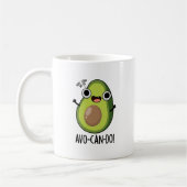 Avo-can-do Funny Avocado Pun Koffiemok (Links)
