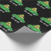 Avo-car-do Grappige Avocado Puns Donker BG Cadeaupapier (Hoek)