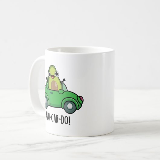 Avo-car-do Grappige Avocado Puns Koffiemok (Voorkant links)
