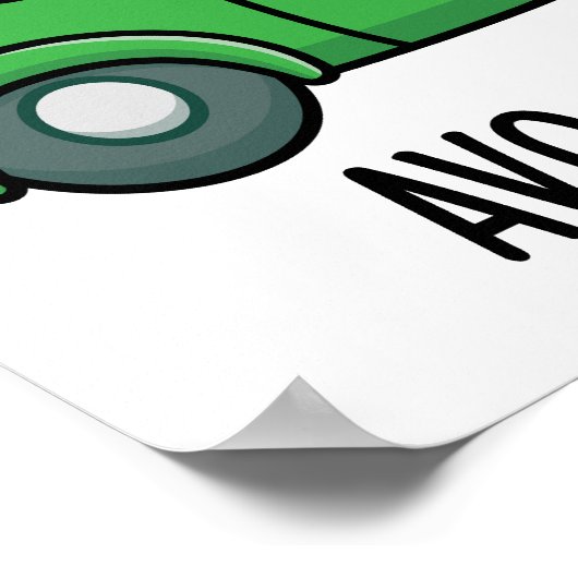 Avo-car-do Grappige Avocado Puns Poster (Hoek)