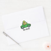 Avo-car-do Grappige Avocado Puns Ronde Sticker (Envelop)