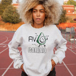 Avo-cardio Fun Pun Doodle Jogging Sport Avocado Trui<br><div class="desc">Dit Avo-cardio leuke ontwerp is een joggend avocado-karakter op een sweatshirt, dat je sportpartner zal zijn. Met doedelen en humor is het perfect voor iedereen die gezond leeft, gezond is of een avocado heeft. Laten we samen de leuke oefening beginnen. Wees speciaal en anders. Perfect ook als cadeau voor elke...</div>