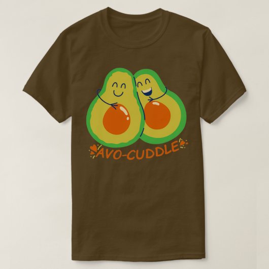 Avo cuddle grappig veganontwerp t-shirt (Design voorkant)