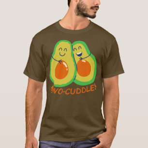 Avo cuddle grappig veganontwerp t-shirt