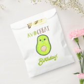 Avo geweldige verjaardag kawaii hand getrokken avo bedankzakje (Gezegeld)