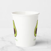 Avo Good Day Happy Avocado Papieren Bekers (Links)