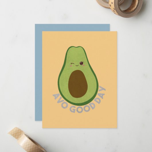 Avo Good Day Note Kaart Notitiekaartje (Voorkant / Achterkant in situ)