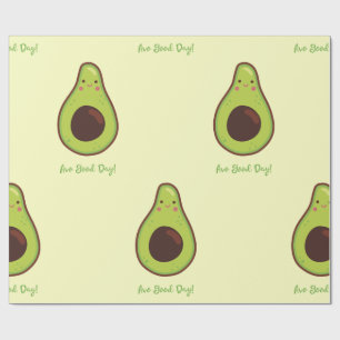 Avo Good Day Punny Avocado Cadeaupapier