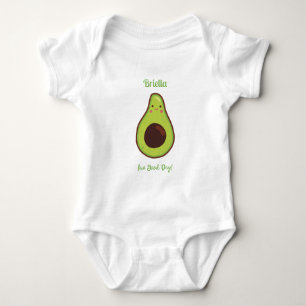 Avo Good Day Punny Avocado gepersonaliseerd Romper