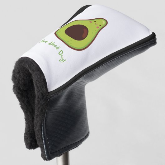 Avo Good Day Punny Avocado Golfheadcover (3/4 voorkant)