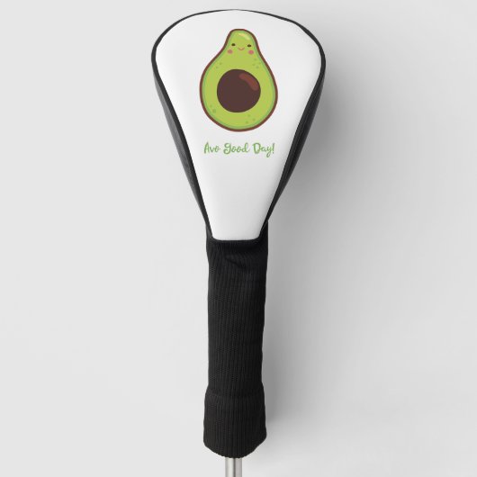 Avo Good Day Punny Avocado Golfheadcover (Voorkant)