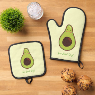 Avo Good Day Punny Avocado Ovenwant & Pannenlap Set