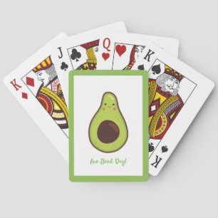 Avo Good Day Punny Avocado Pokerkaarten