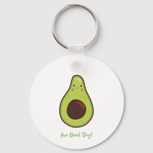Avo Good Day Punny Avocado Sleutelhanger (Voorkant)