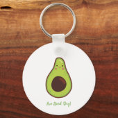 Avo Good Day Punny Avocado Sleutelhanger (Achterkant)