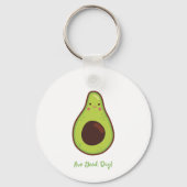 Avo Good Day Punny Avocado Sleutelhanger (Achterkant)