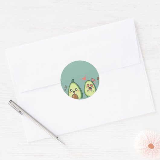 Avo Good Day Ronde Sticker (Envelop)