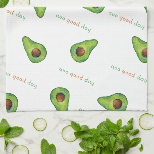 Avo Good Day Watercolor Theedoek (Gevouwen)