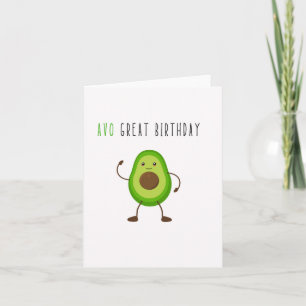 Avo Great Puns Verjaardag Kaart