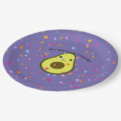 Avo Happy Birthday Grappige avocado woordspeling Papieren Bordje (Gekanteld)
