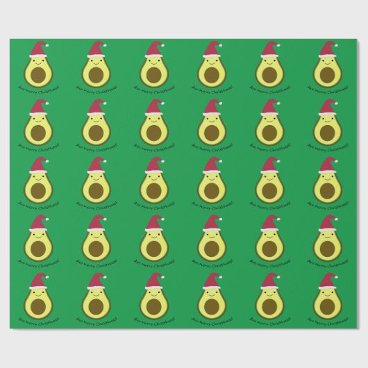 Avo Merry Christhass Avocado Cadeaupapier (Vlak)