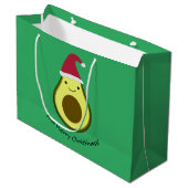 Avo Merry Christhass Avocado Groot Cadeauzakje (Voorkant Gekanteld)