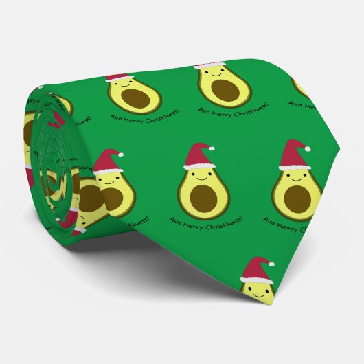 Avo Merry Christhass Avocado Stropdas (Opgerold)