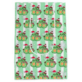 Avo Merry Christmas Funny Avocados Humor Medium Cadeauzakje (Achterkant)